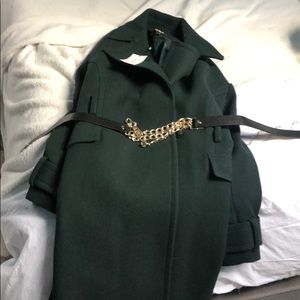 Chunky Chain Wool Coat Karen Miller